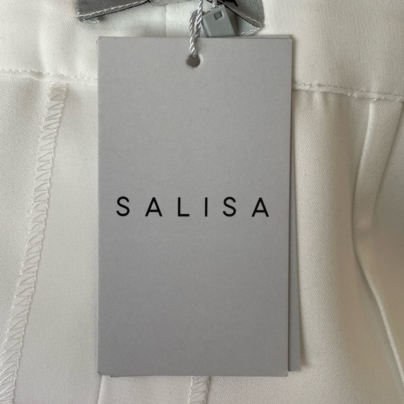 NWT SALISA E Culottes White Cropped Pants - Picture 10 of 10